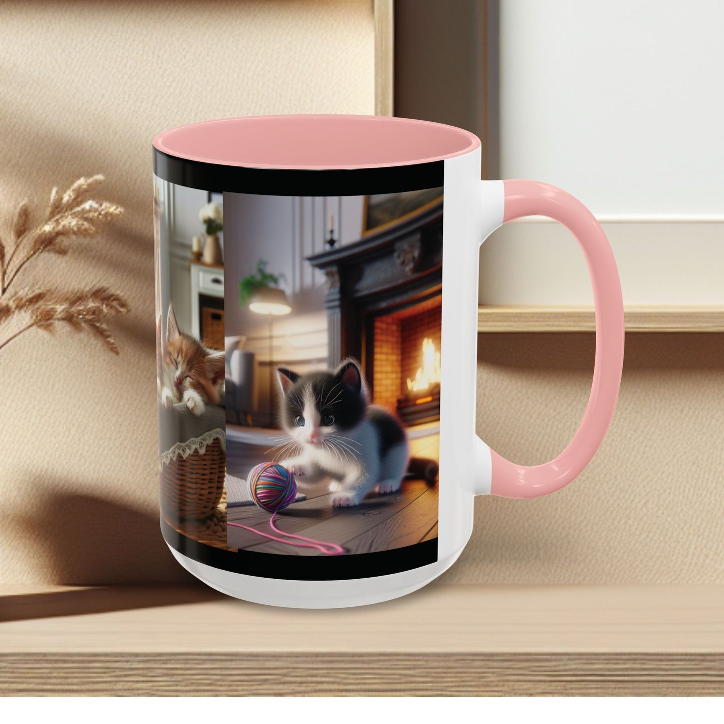 Mug- Kittens - Accent Coffee Mug (11oz, 15oz) (AOP)