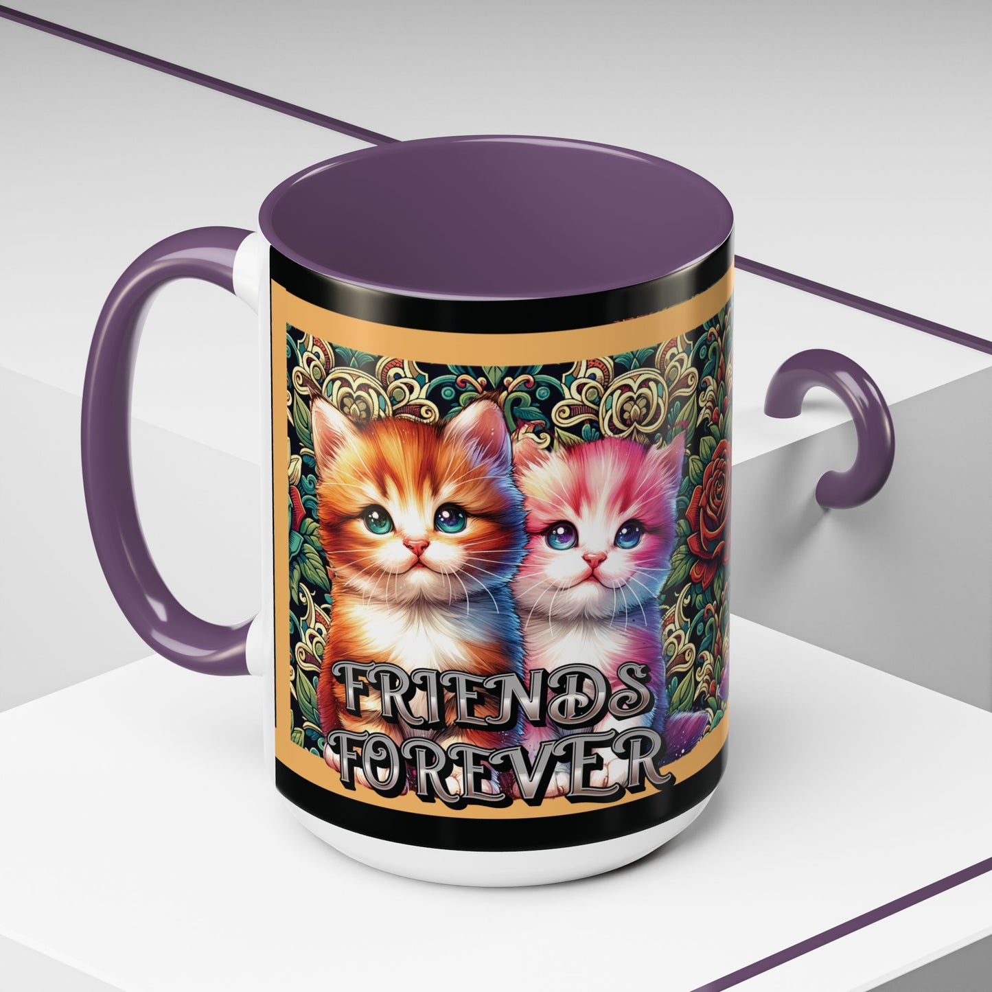 Coffee Mug Kittens Friends Forever
