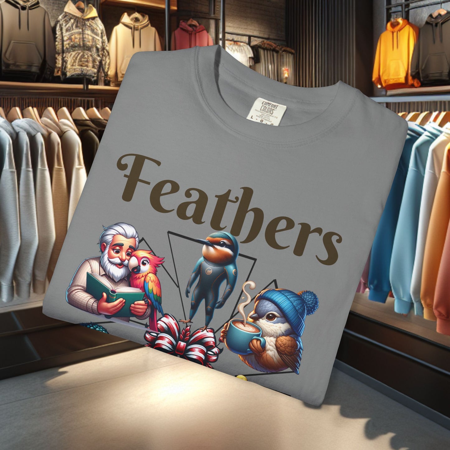 Boho Feathers T-shirt - Bird Lover's Garment