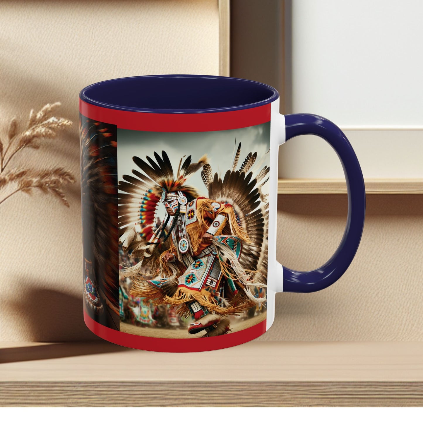 Mug- Native Dancer - Coffee Mug (11 oz, 15 oz) (AOP)