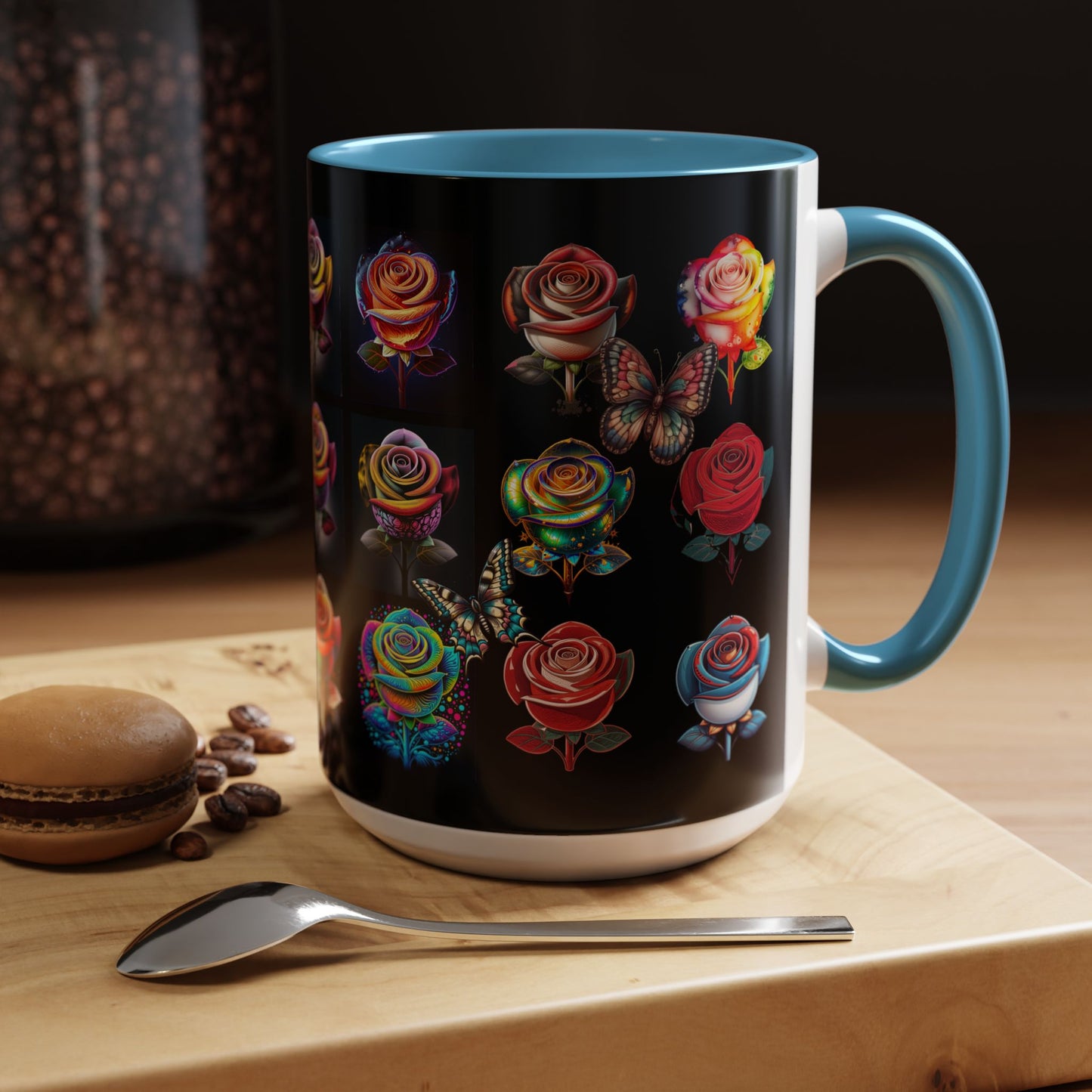 Floral Accent Mug - Perfect Gift for Garden Lovers