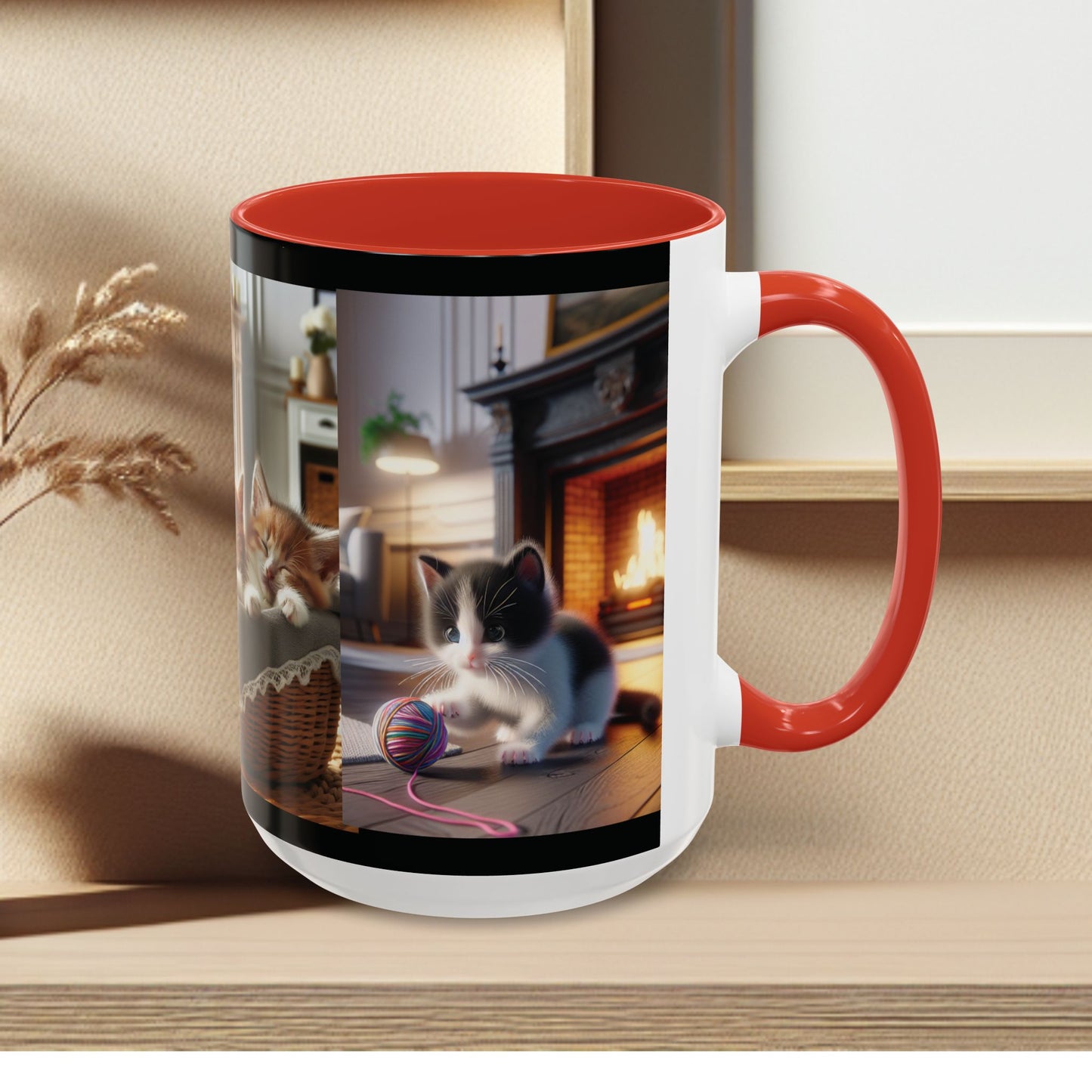Mug- Kittens - Accent Coffee Mug (11oz, 15oz) (AOP)
