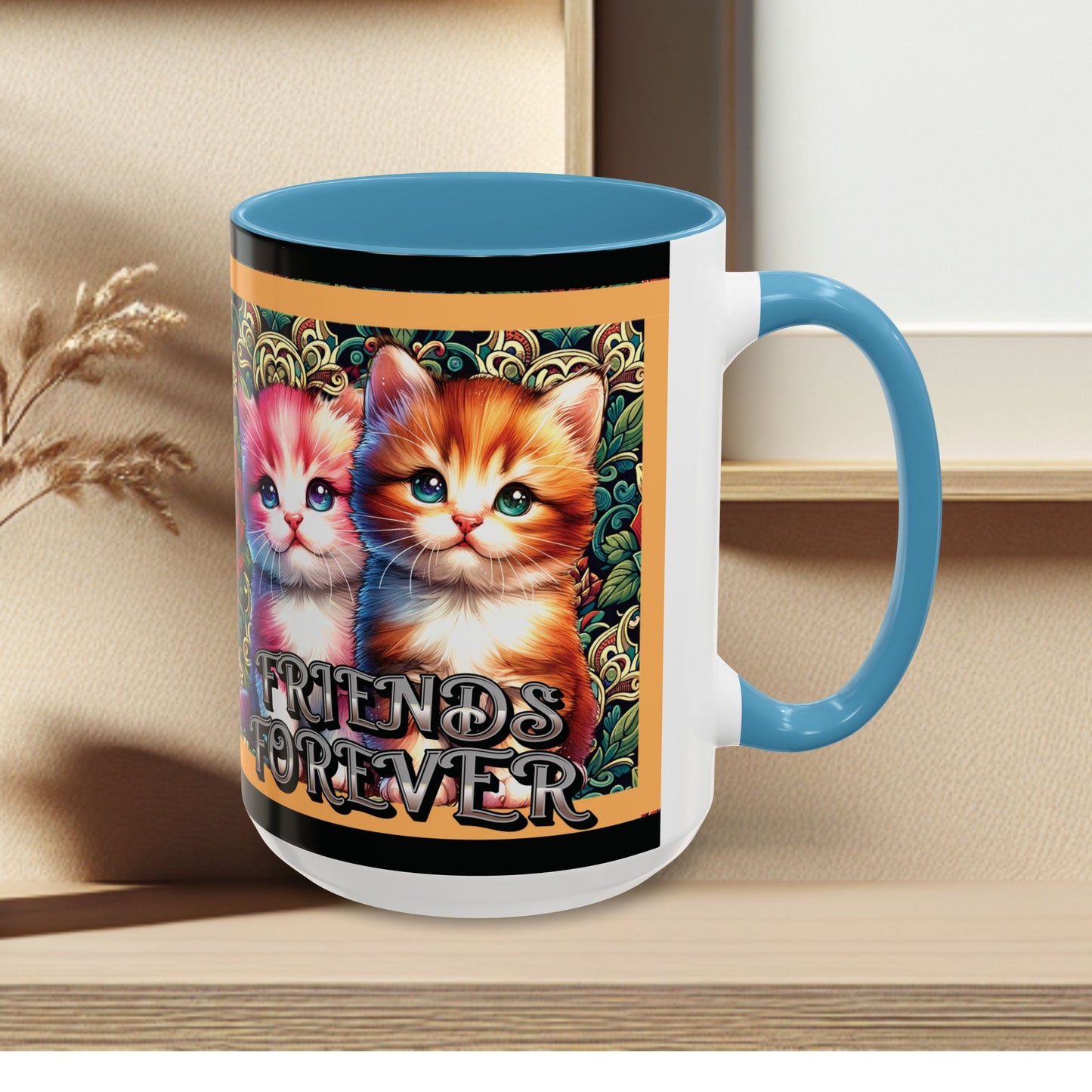 Coffee Mug Kittens Friends Forever