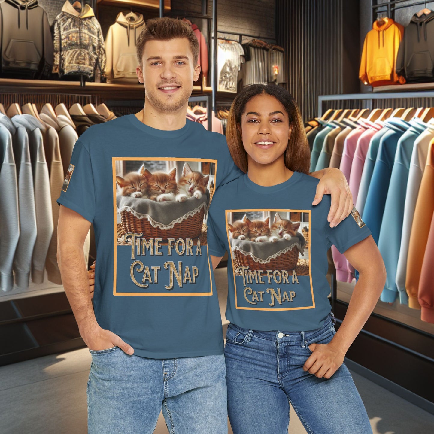 Heavy Tee- Time for a Cat Nap -Unisex Tee - Gildan 5000