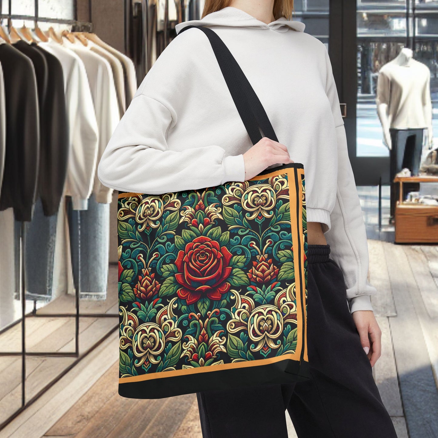 Tote Bag-Rose Garden -Tote Bag