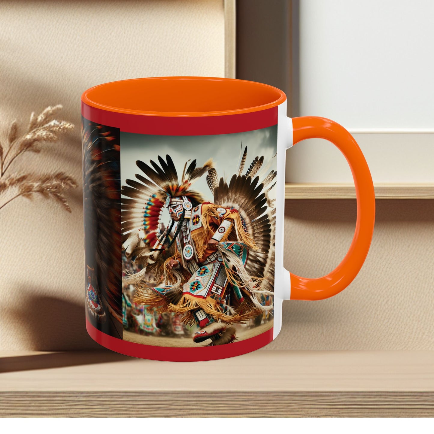 Mug- Native Dancer - Coffee Mug (11 oz, 15 oz) (AOP)