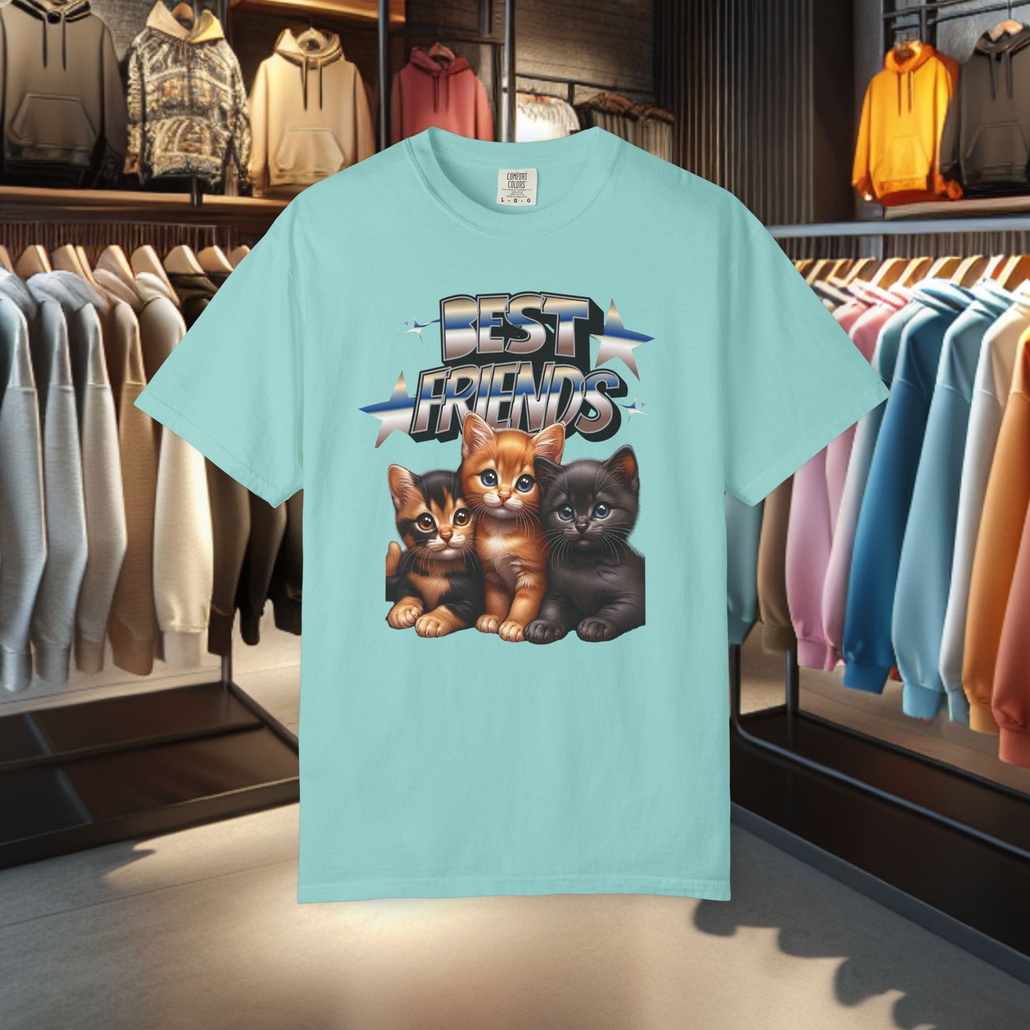 Best Friends Cat Graphic T-shirt for Cat Lovers