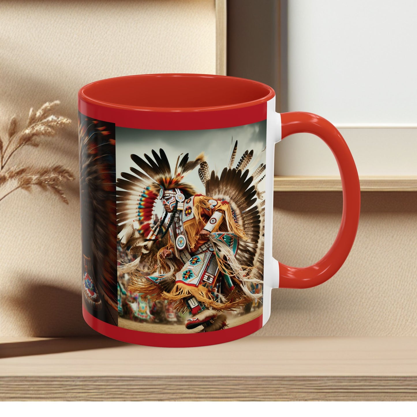 Mug- Native Dancer - Coffee Mug (11 oz, 15 oz) (AOP)