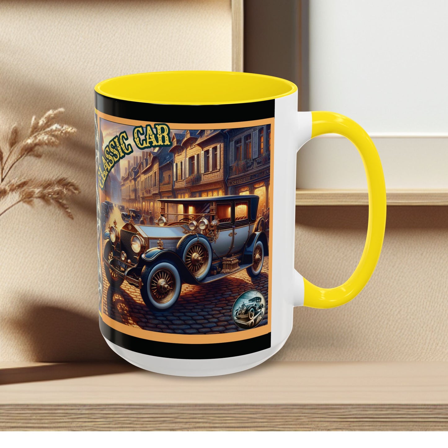Mug-Blue Classic Car - Accent Coffee Mug (11oz, 15oz)