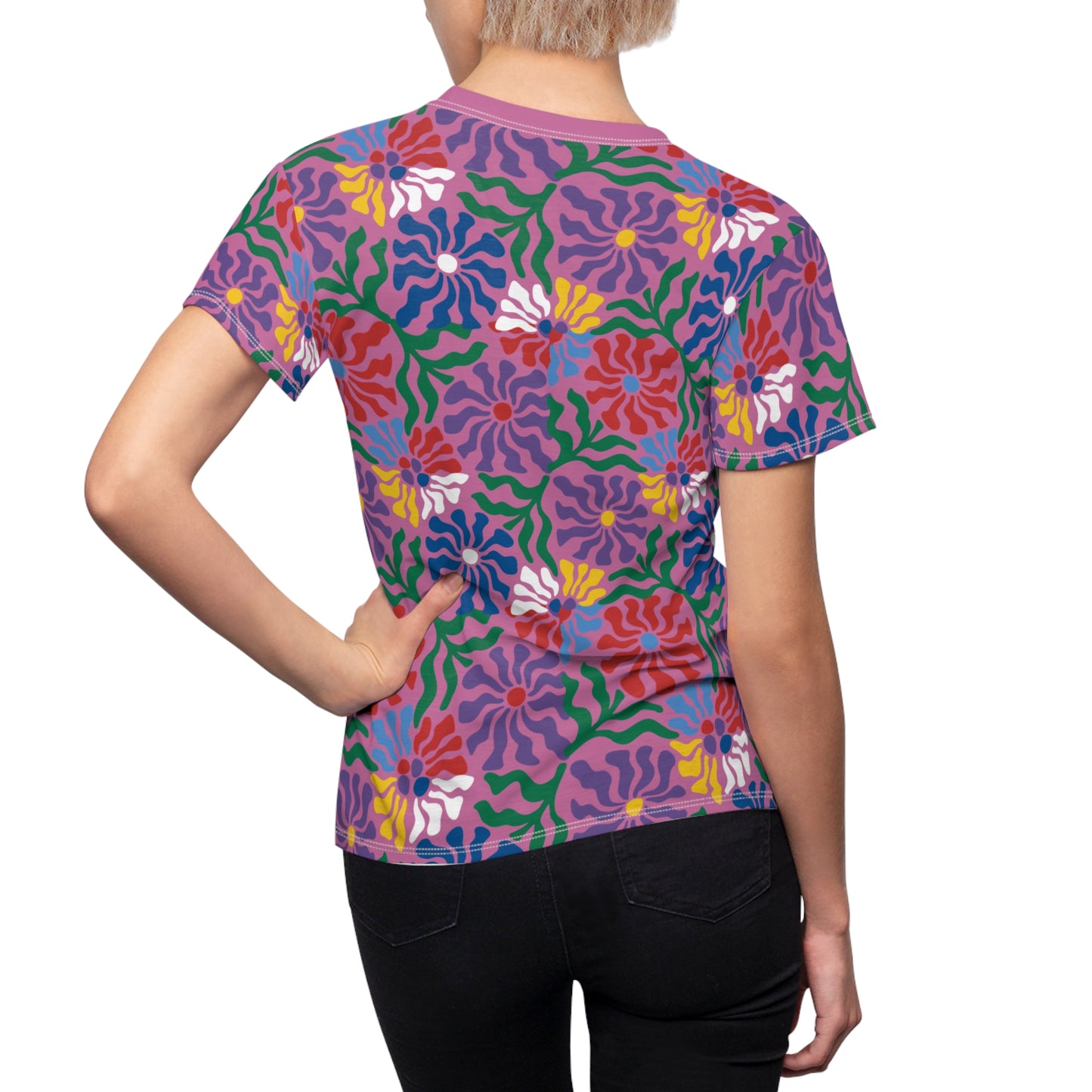 Women's Tee - 70's Feminine Floral Print