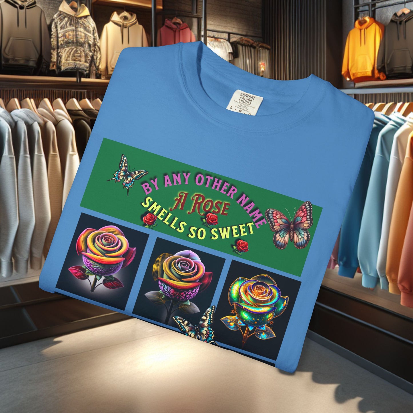 Rose by any other Name T-Shirt - Colorful Floral Design for Nature Lovers