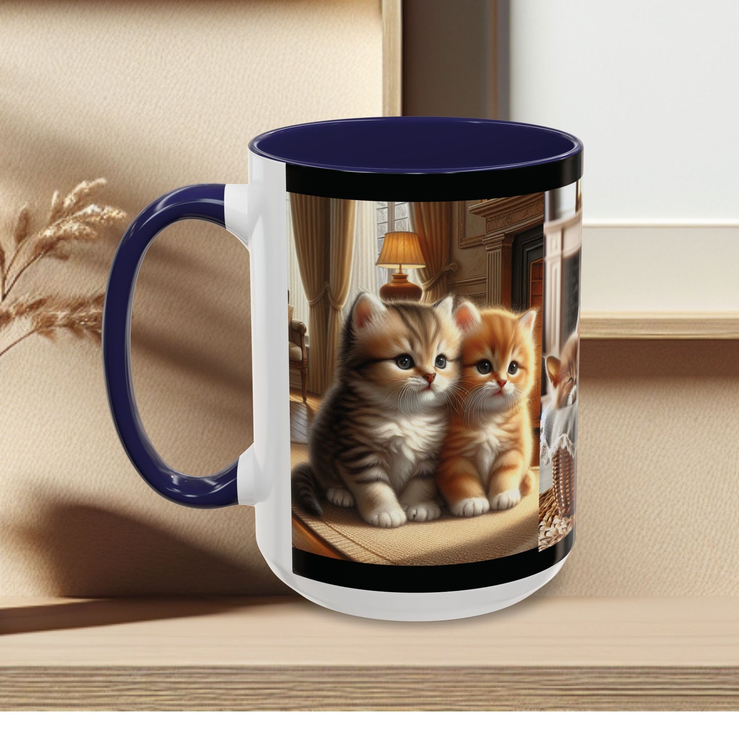 Mug- Kittens - Accent Coffee Mug (11oz, 15oz) (AOP)