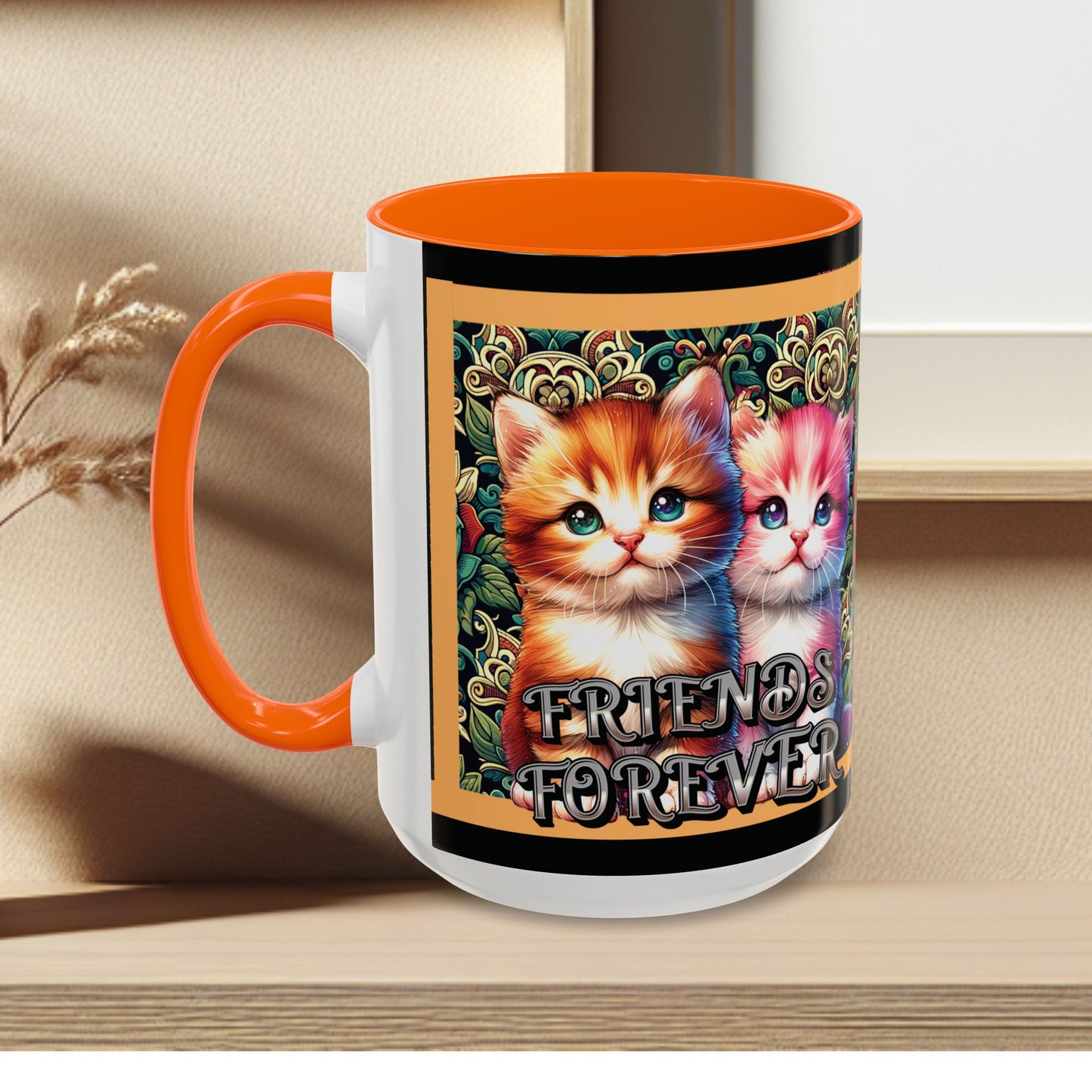Coffee Mug Kittens Friends Forever