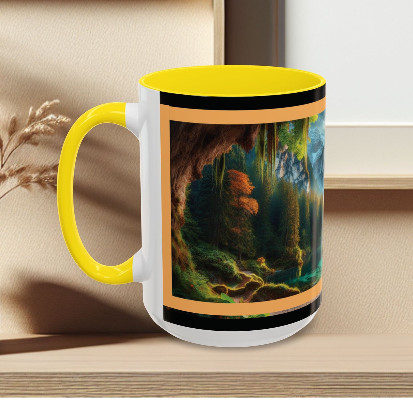 Mug: By the River-Accent Coffee Mug (11oz, 15oz)