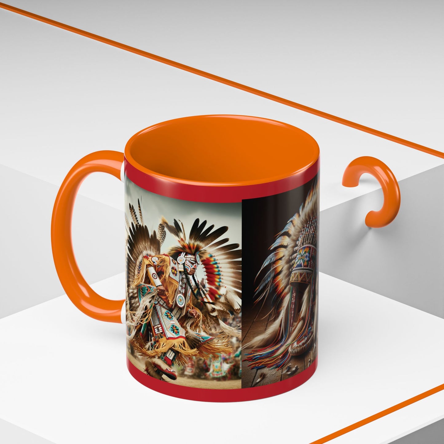 Mug- Native Dancer - Coffee Mug (11 oz, 15 oz) (AOP)