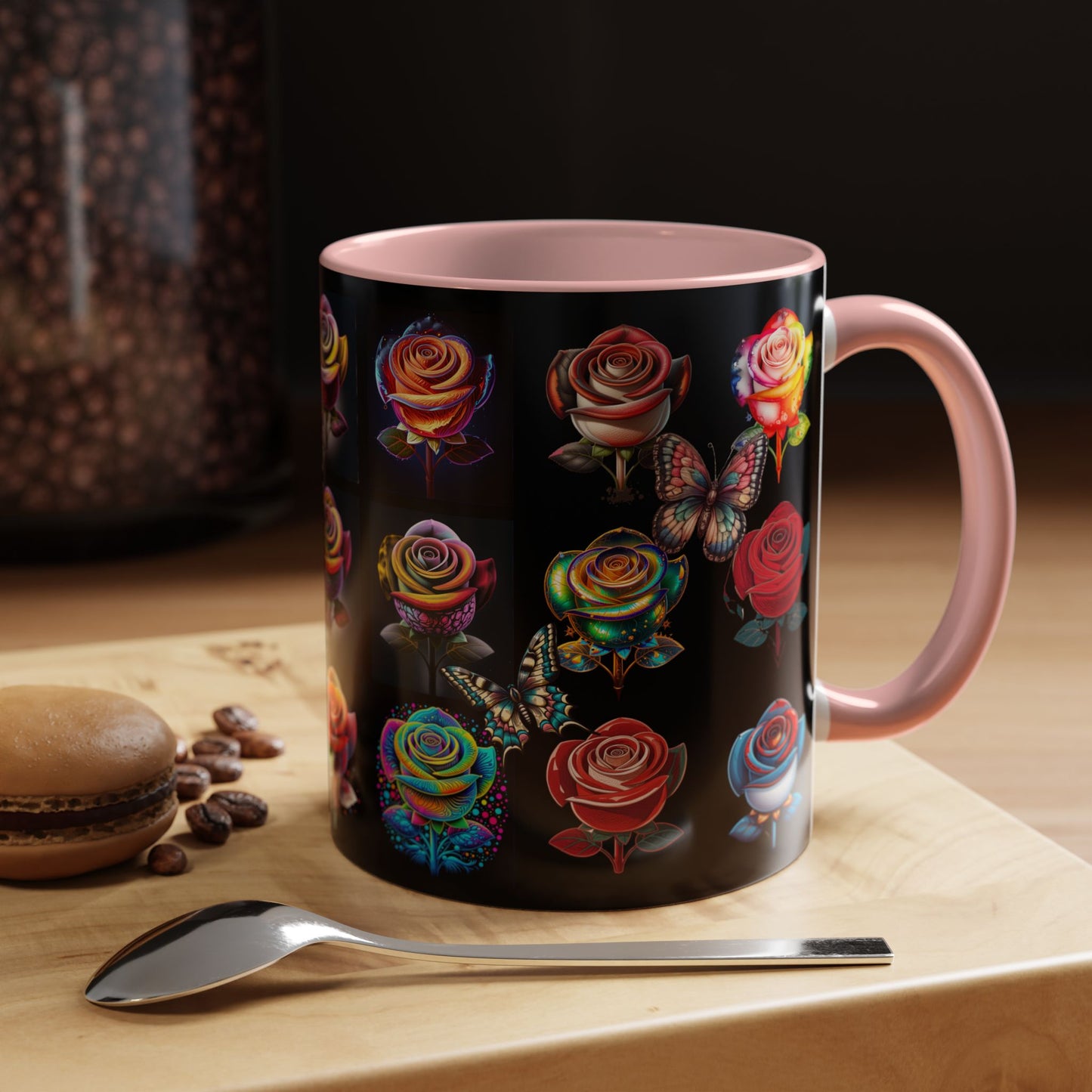 Floral Accent Mug - Perfect Gift for Garden Lovers