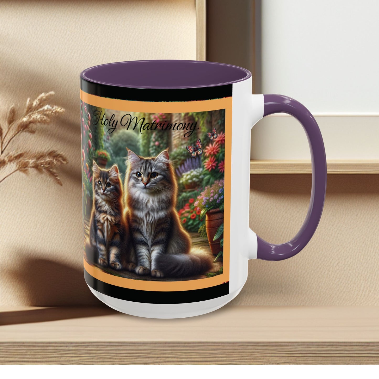 Coffee Mug Cat Wedding