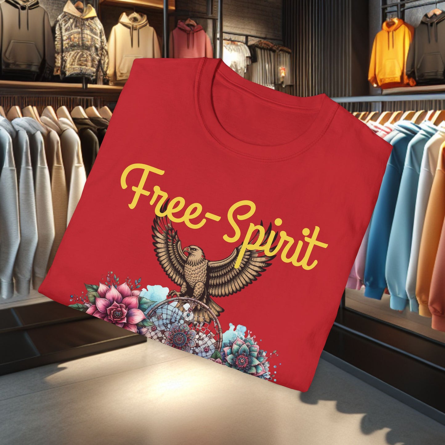 Dreamcatcher Unisex T-Shirt - Free-Spirit - Dreamcatcher & Egals