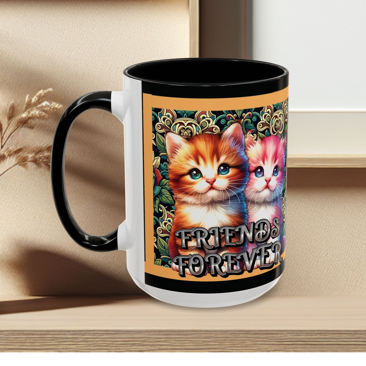 Coffee Mug Kittens Friends Forever