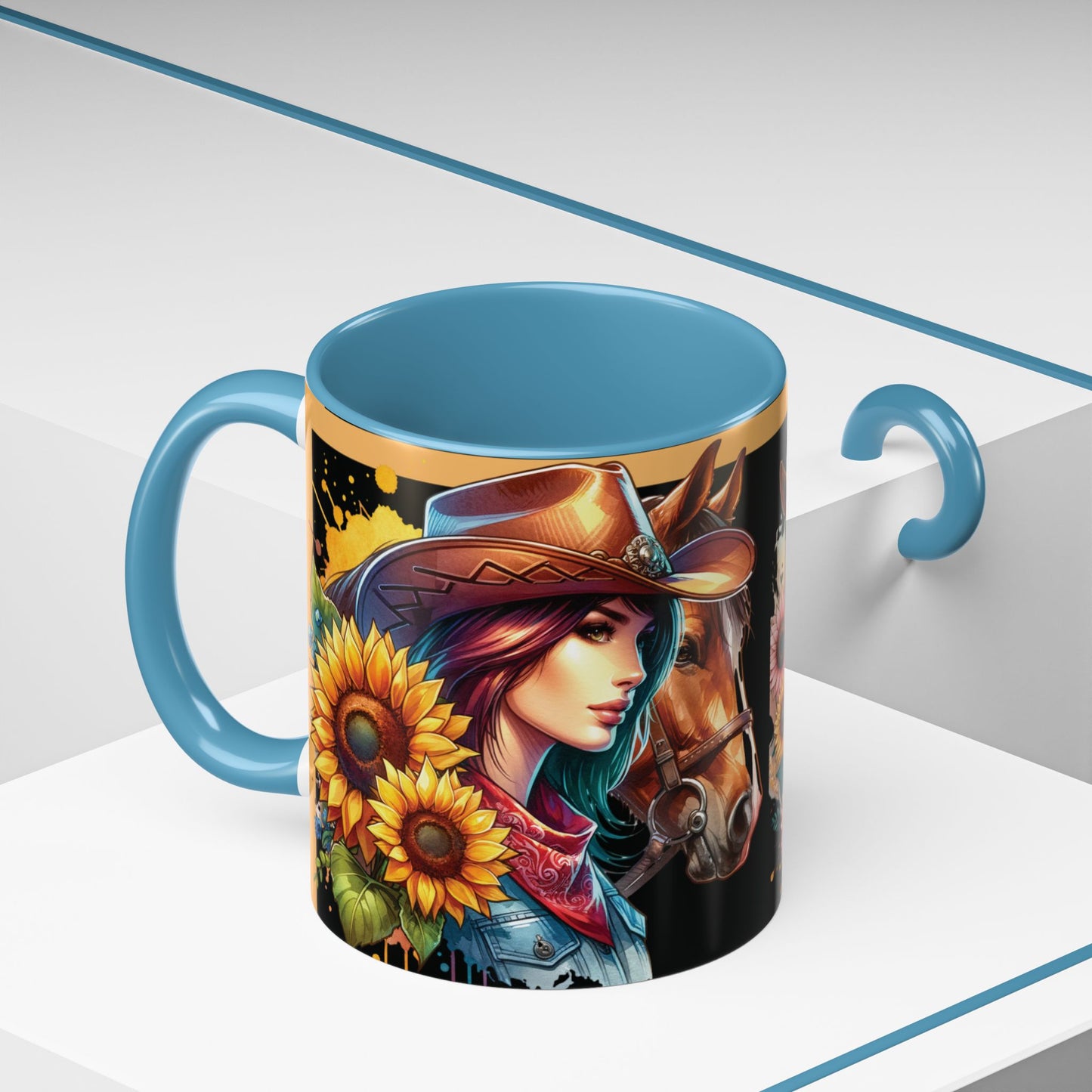 Coffee Mug Cowgirls and they're Horses