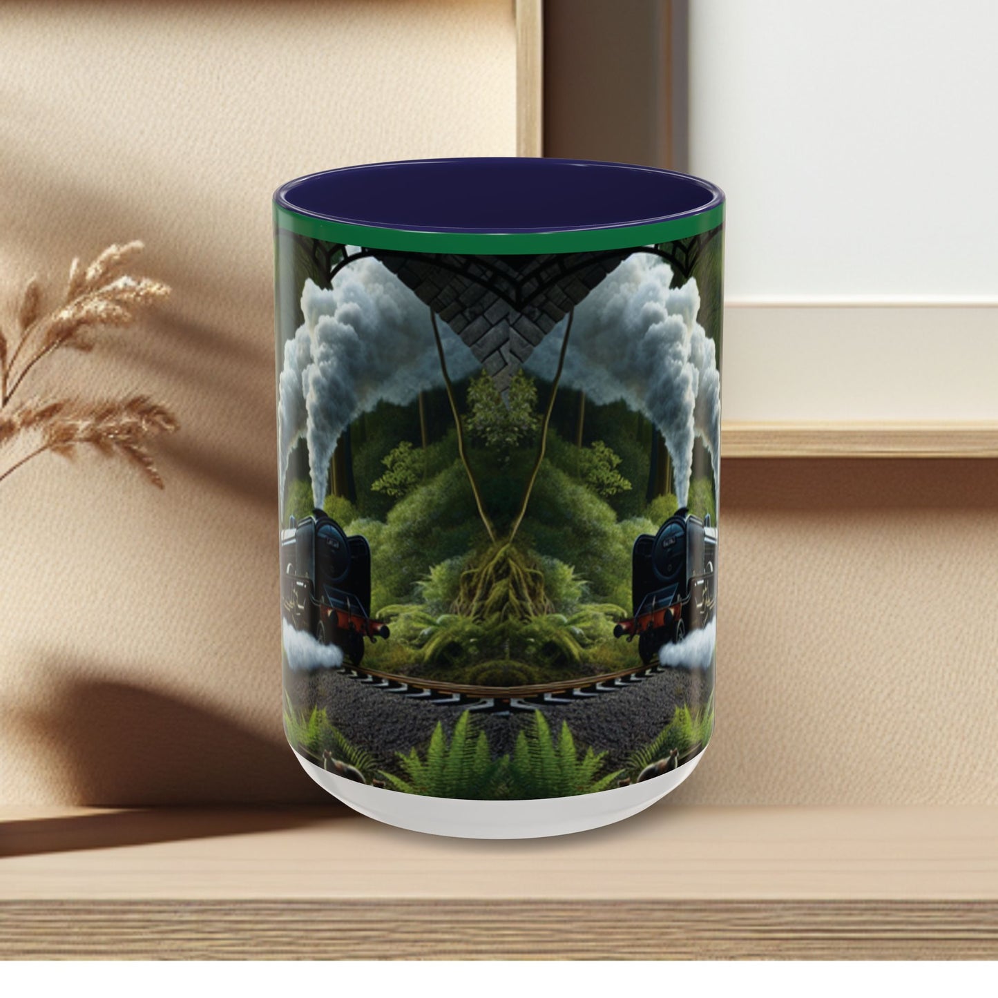 Mug - Jungle Train - Accent Coffee Mug (11oz, 15oz) (AOP)