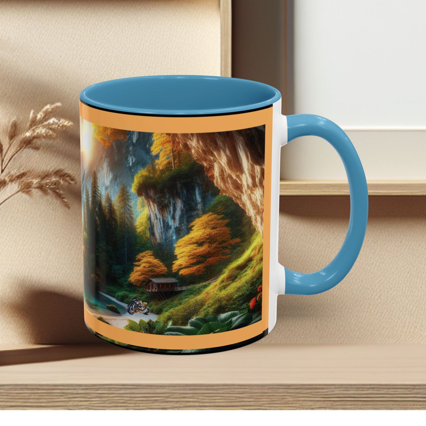 Mug: By the River-Accent Coffee Mug (11oz, 15oz)
