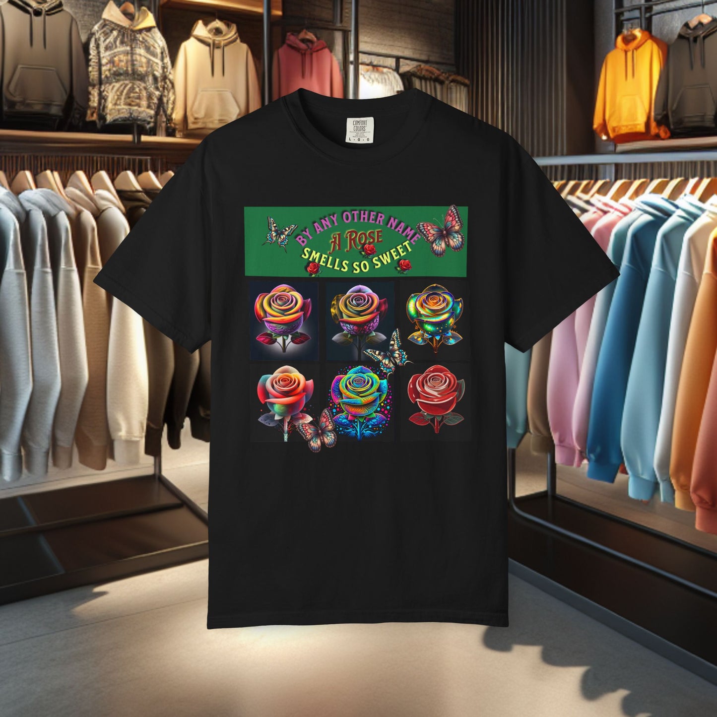 Rose by any other Name T-Shirt - Colorful Floral Design for Nature Lovers