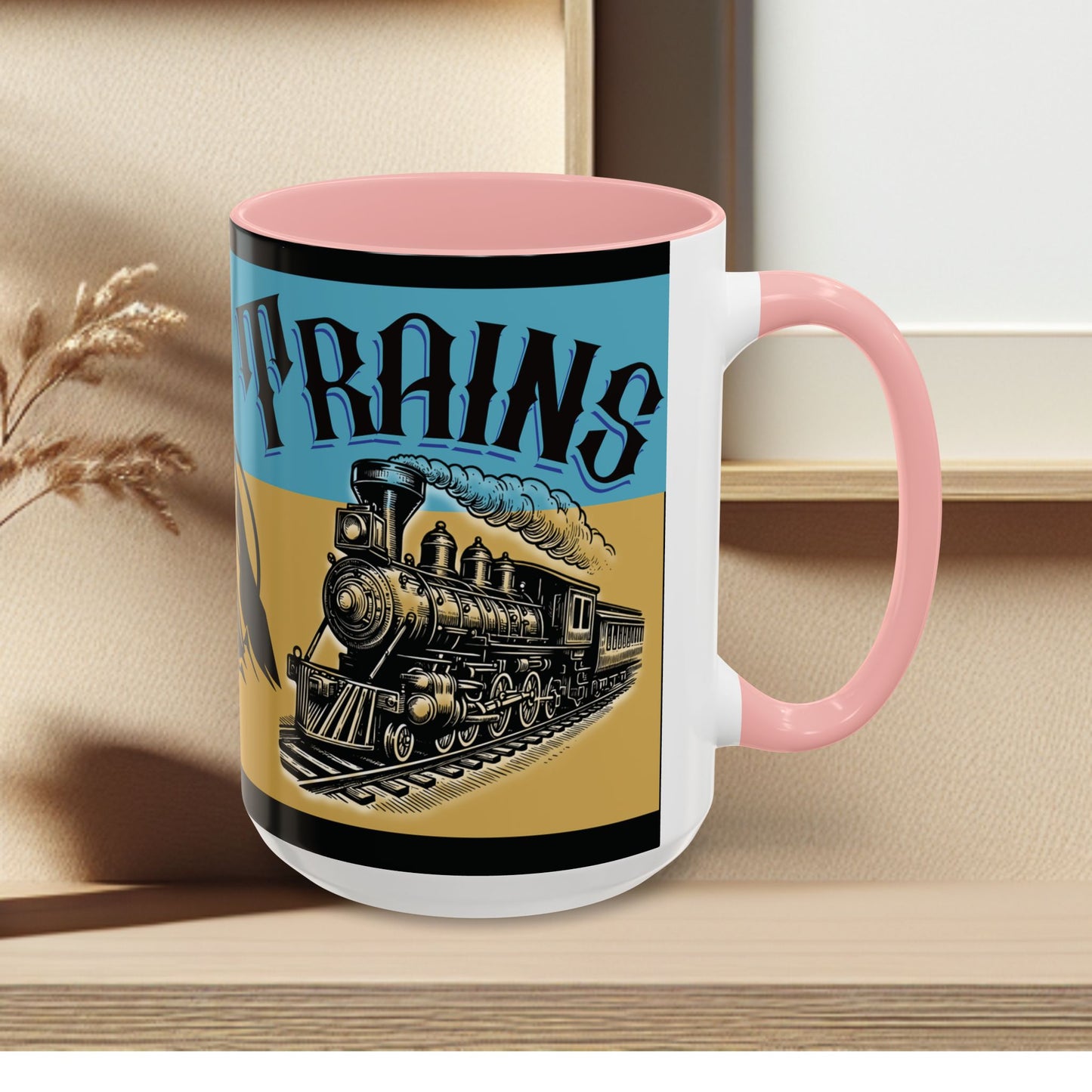 Mug-Trains Accent Coffee Mug