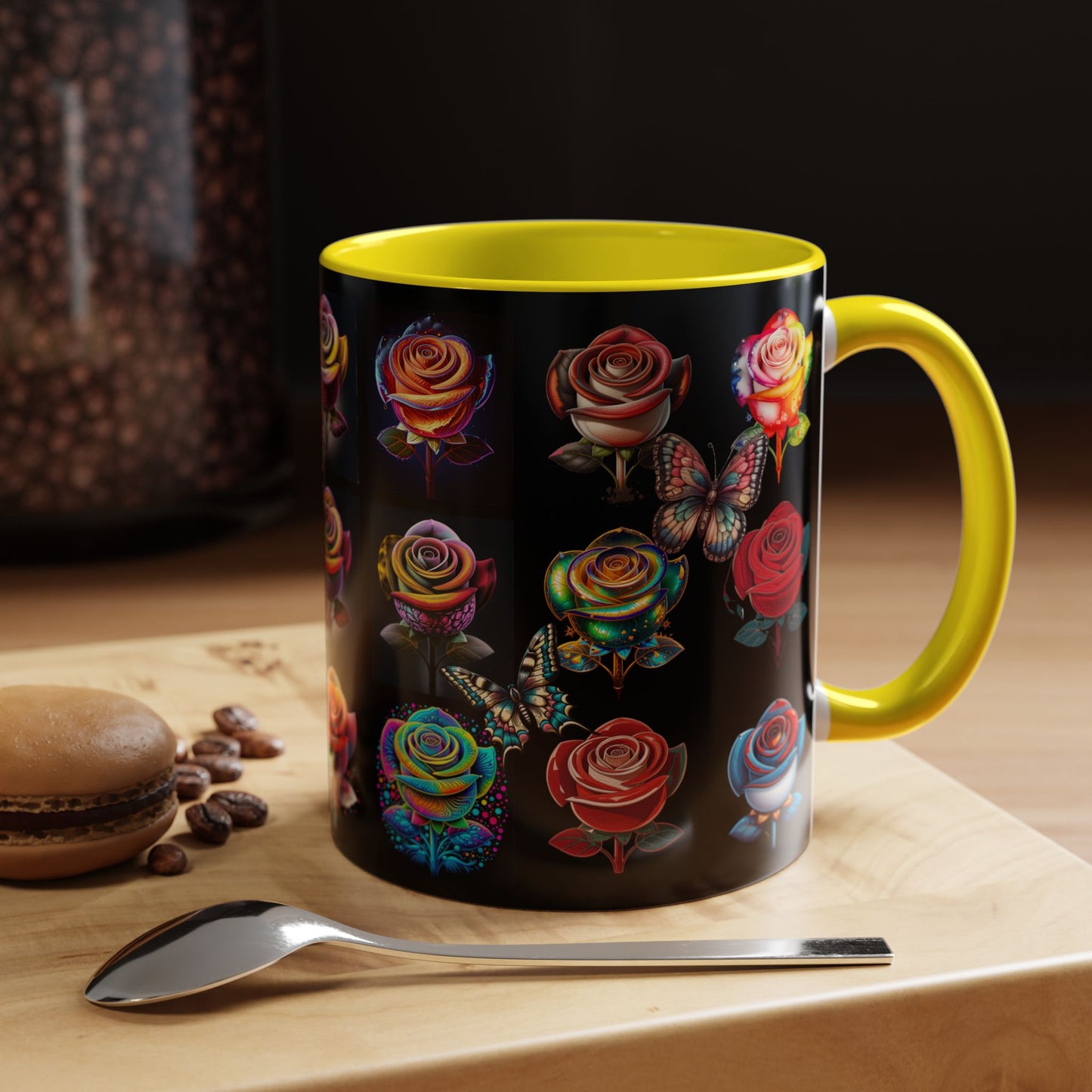 Floral Accent Mug - Perfect Gift for Garden Lovers
