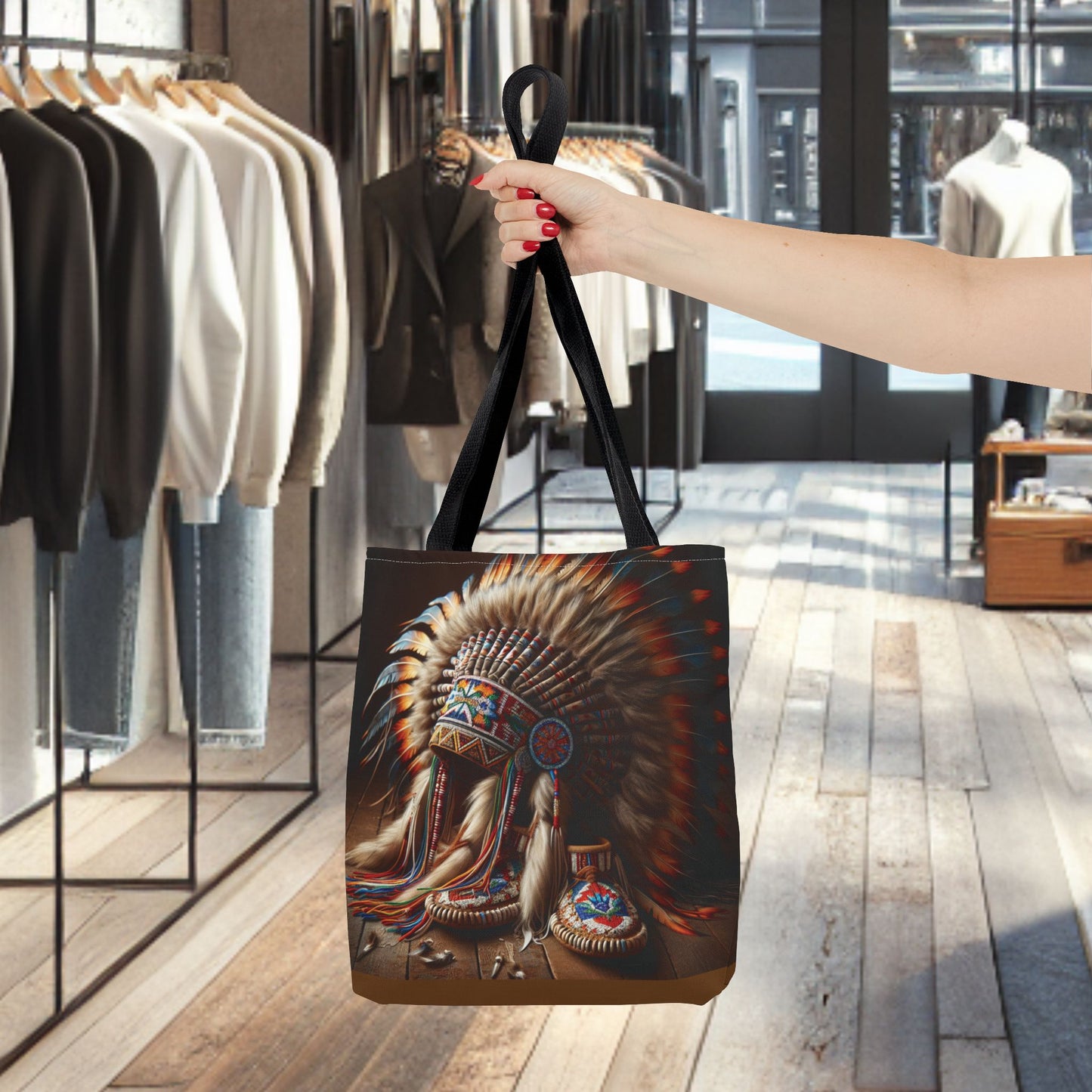 Native War Bonnet Tote Bag - Tribal Style Accessories