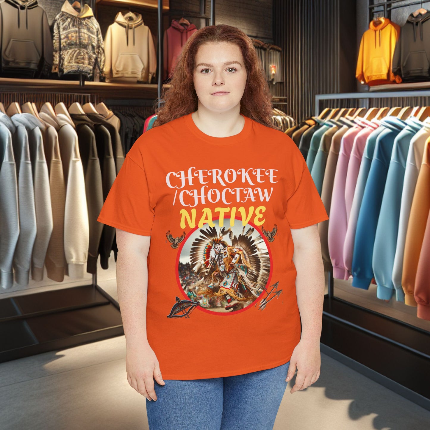 Cherokee / Choctaw Native- Heavy Cotton Tee