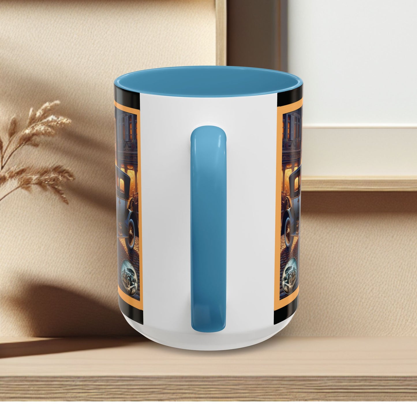 Mug-Blue Classic Car - Accent Coffee Mug (11oz, 15oz)