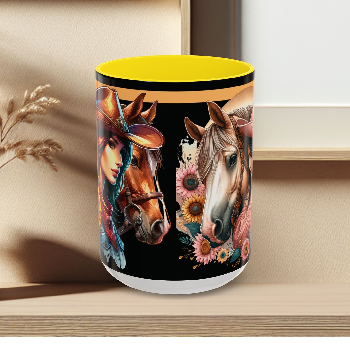 Coffee Mug Cowgirls and they're Horses