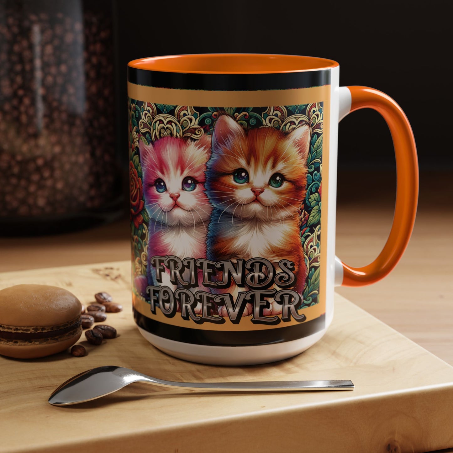 Coffee Mug Kittens Friends Forever