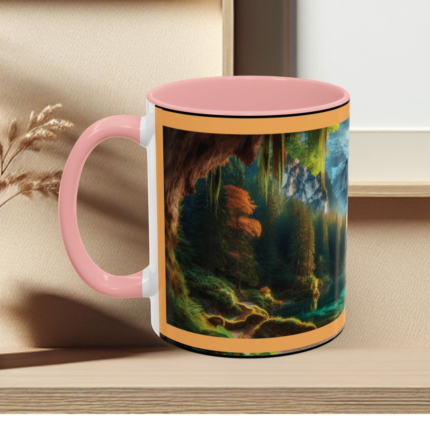 Mug: By the River-Accent Coffee Mug (11oz, 15oz)