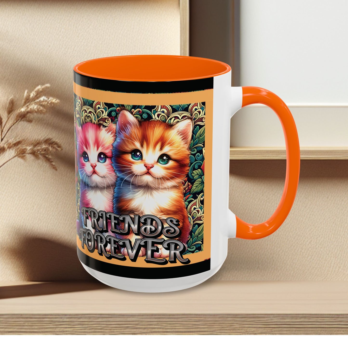 Coffee Mug Kittens Friends Forever