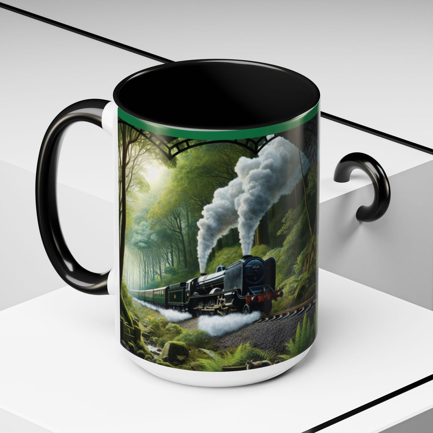 Mug - Jungle Train - Accent Coffee Mug (11oz, 15oz) (AOP)