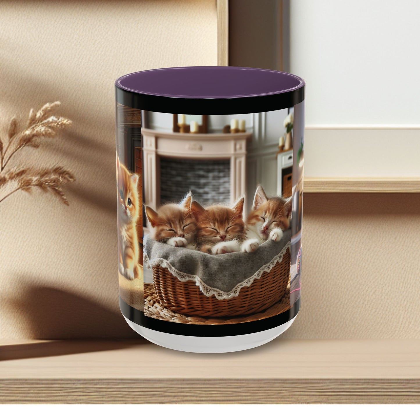 Mug- Kittens - Accent Coffee Mug (11oz, 15oz) (AOP)