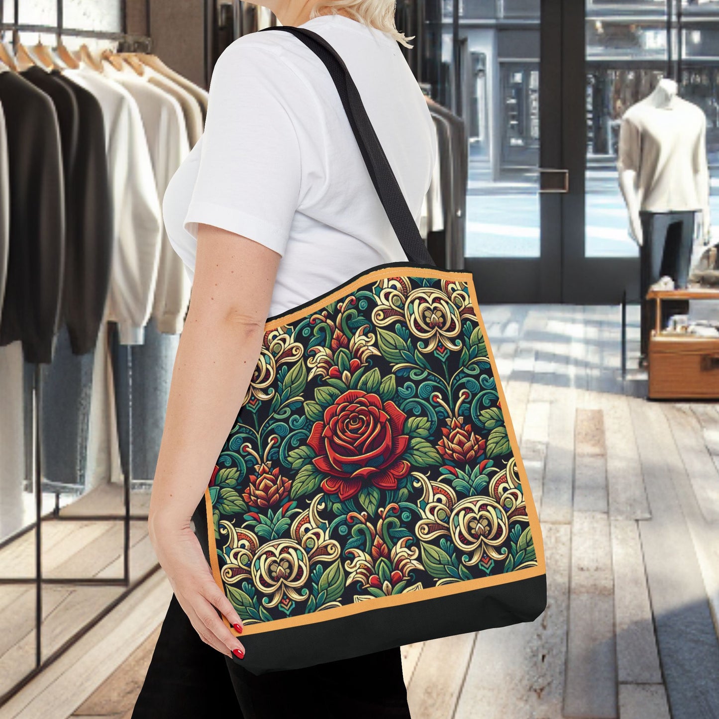 Tote Bag-Rose Garden -Tote Bag