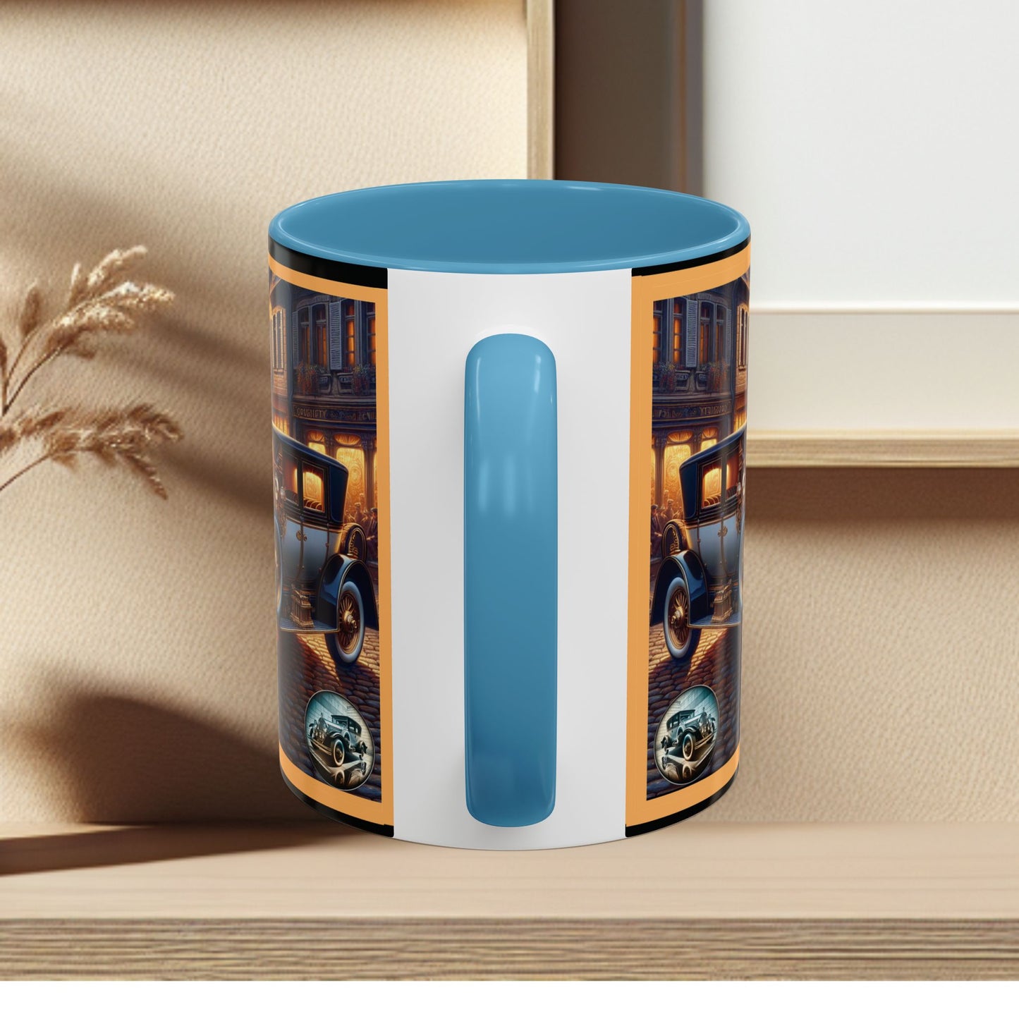 Mug-Blue Classic Car - Accent Coffee Mug (11oz, 15oz)