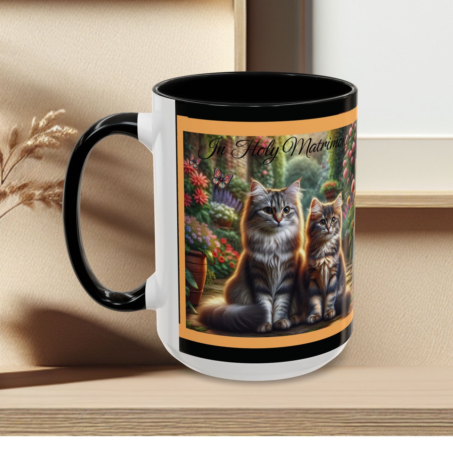 Coffee Mug Cat Wedding