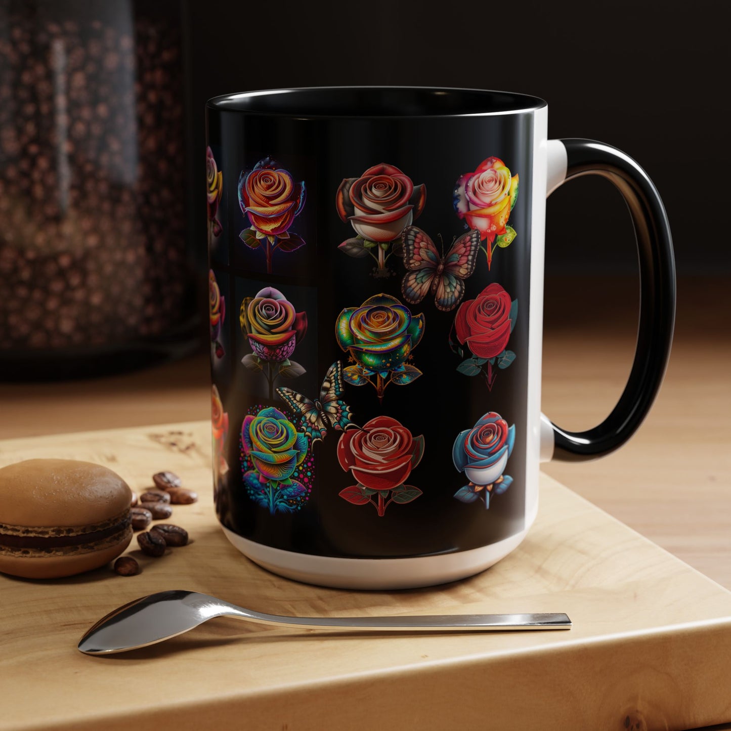 Floral Accent Mug - Perfect Gift for Garden Lovers