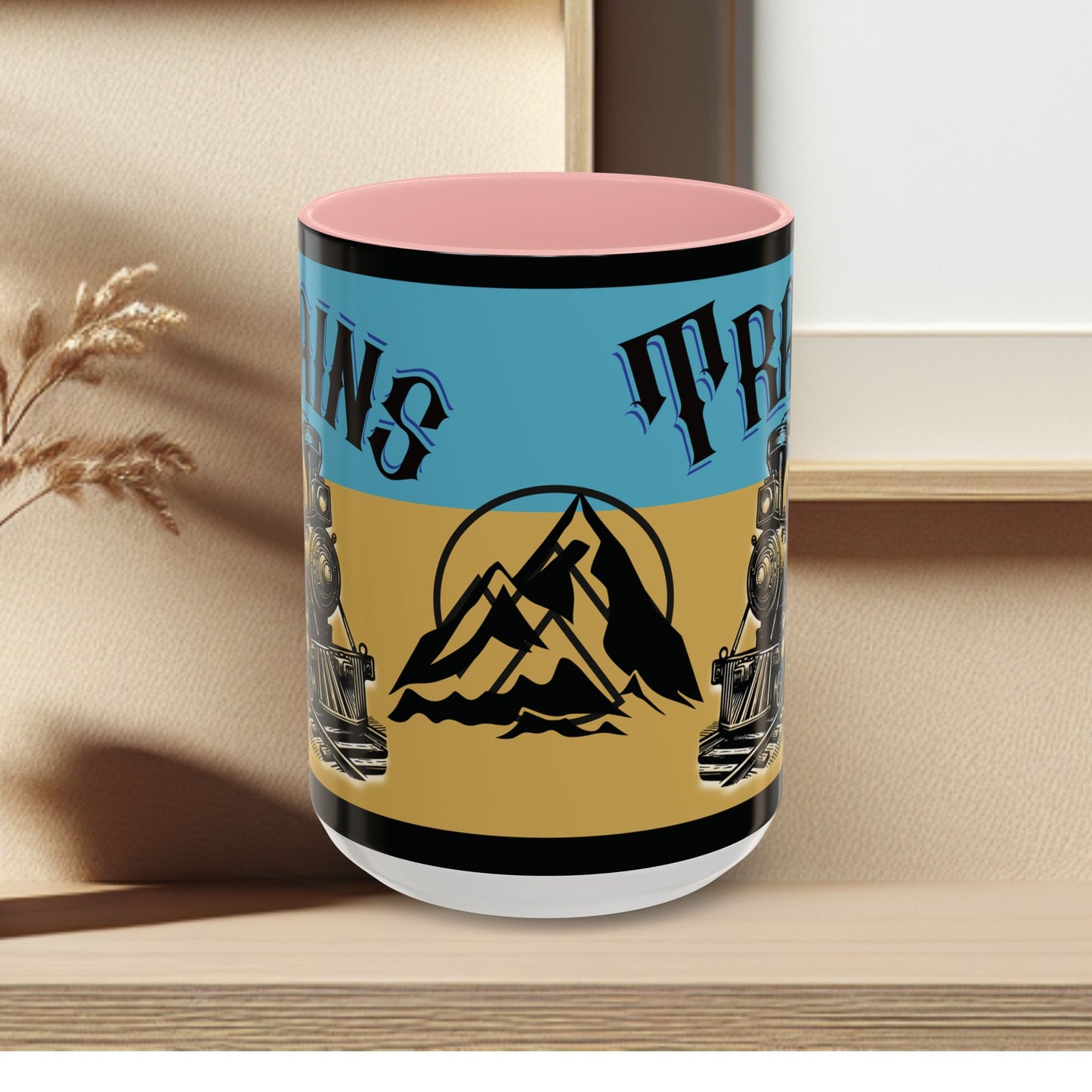 Mug-Trains Accent Coffee Mug