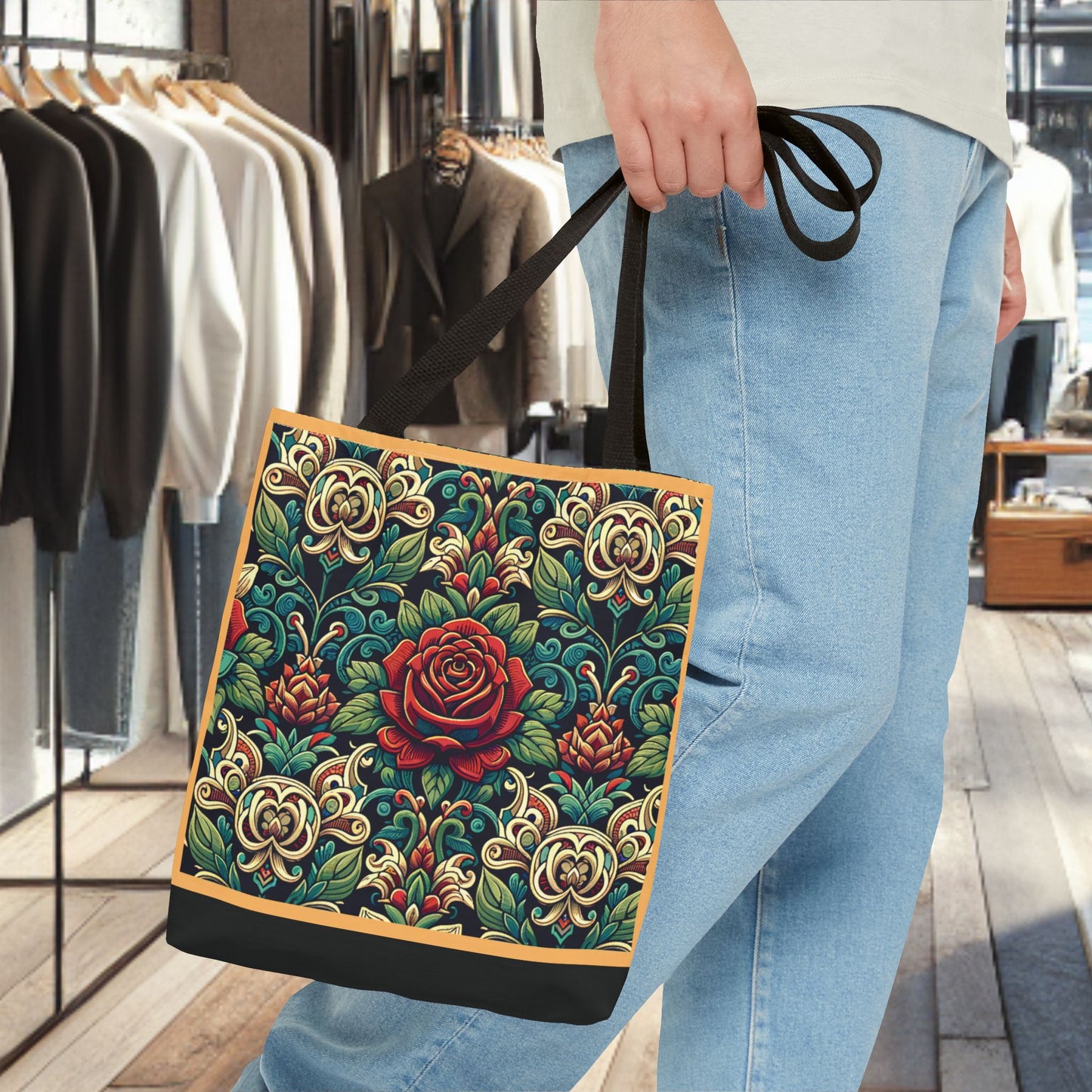 Tote Bag-Rose Garden -Tote Bag