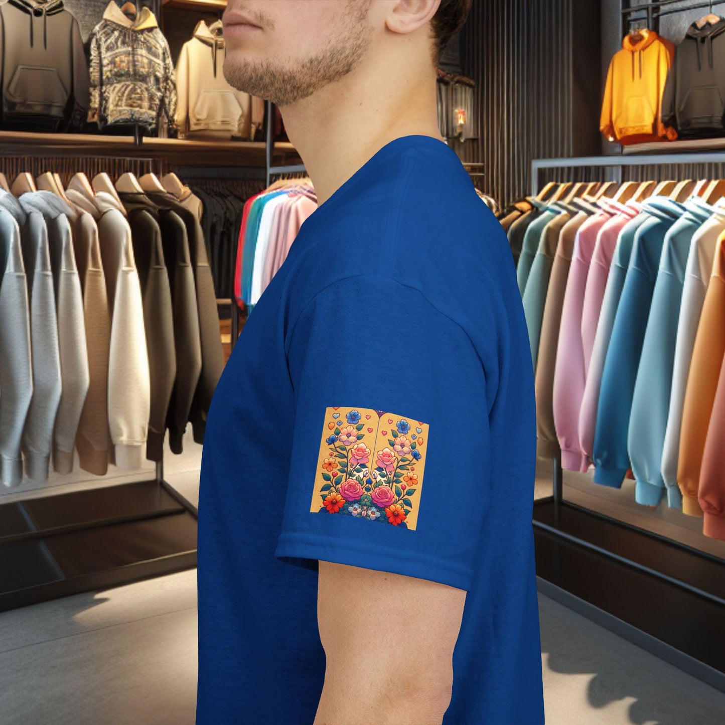 Loving Cat Flower Mozaic T-Shirt