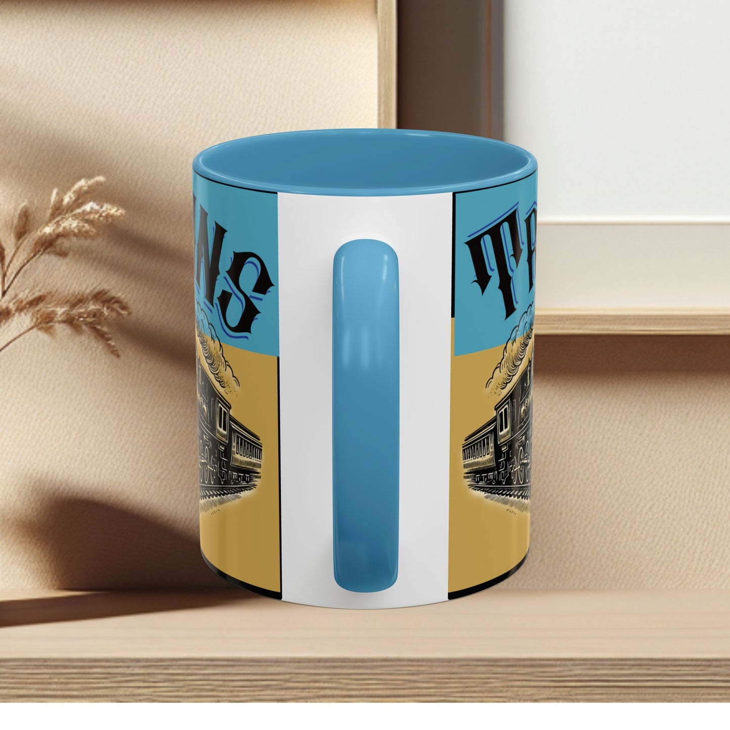 Mug-Trains Accent Coffee Mug