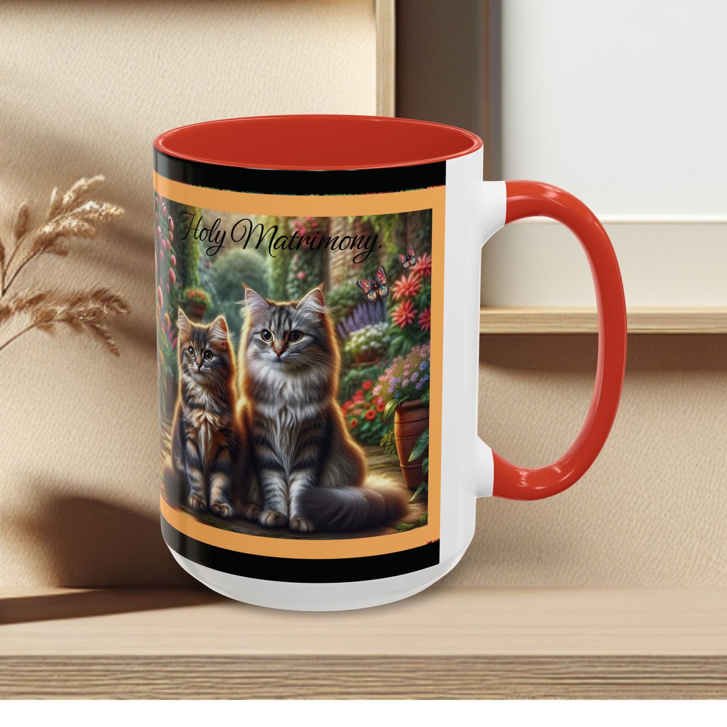Coffee Mug Cat Wedding