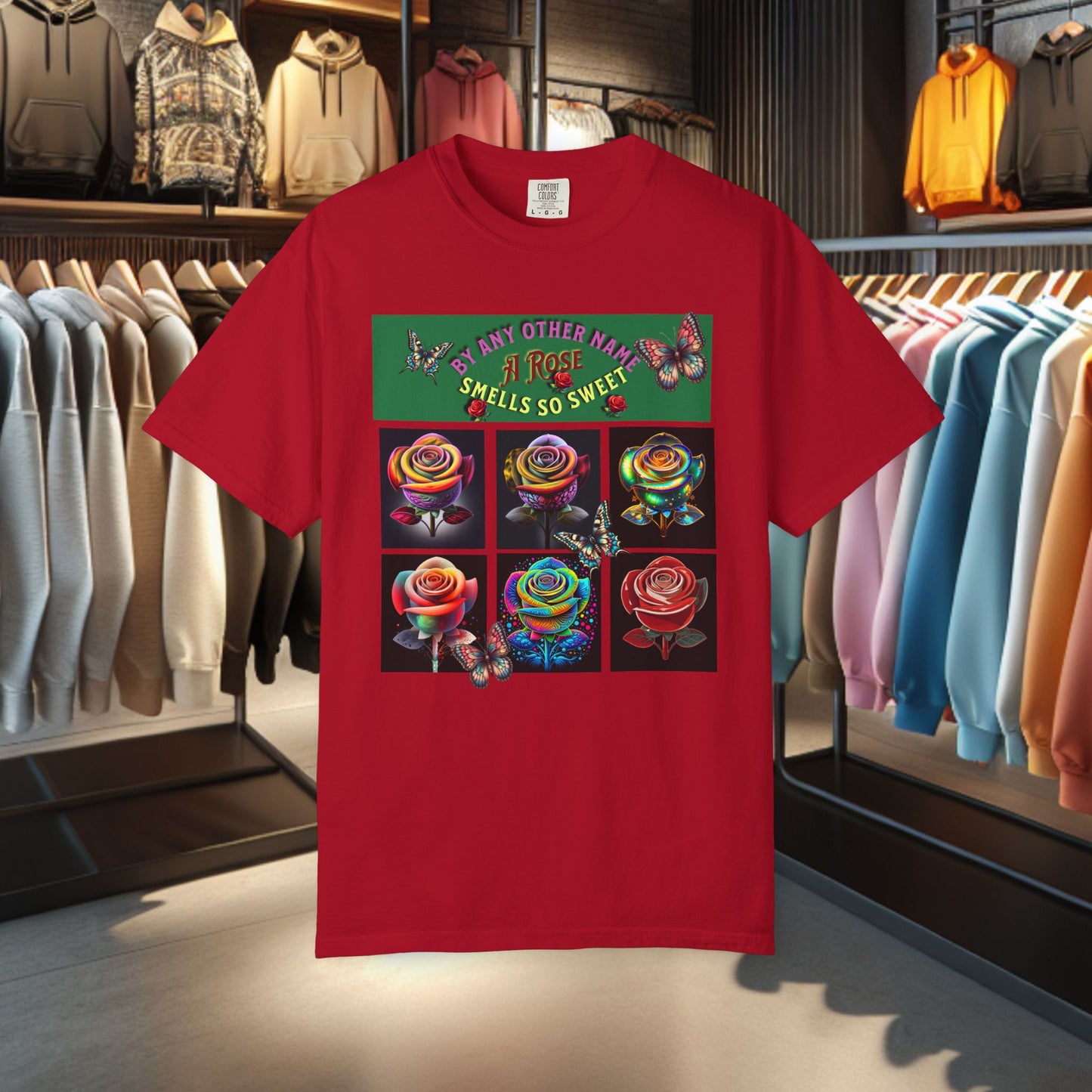 Rose by any other Name T-Shirt - Colorful Floral Design for Nature Lovers