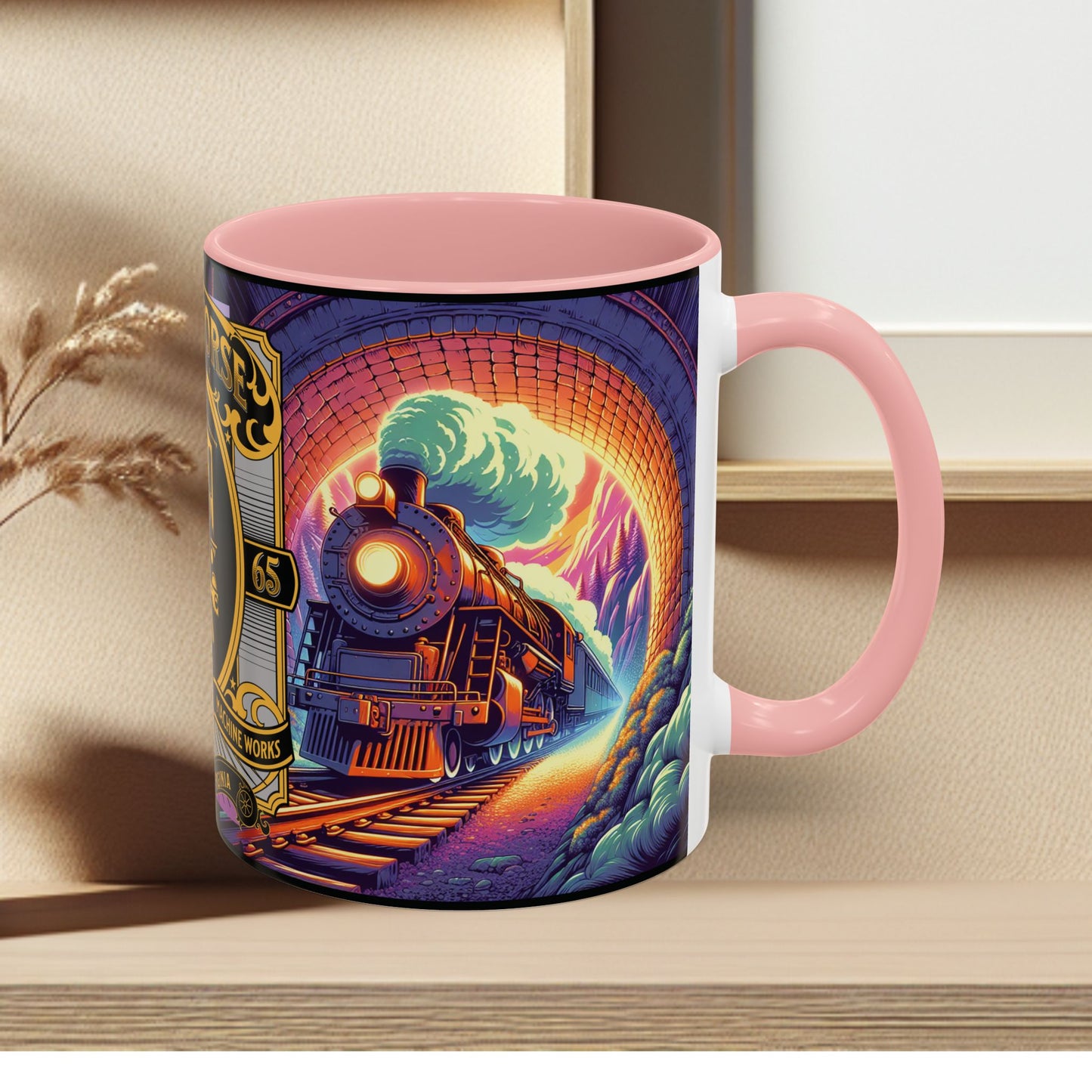 Mug- Steam Engine Iron Horse Accent Coffee Mug (11oz)