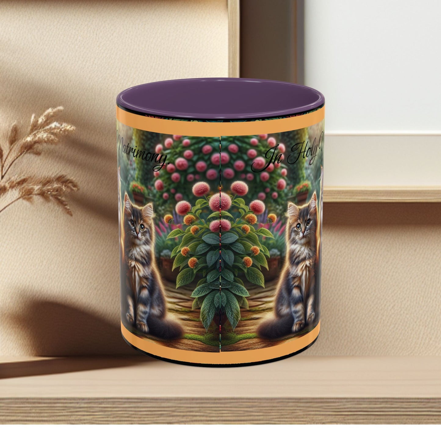 Coffee Mug Cat Wedding